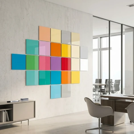 Magnetic Dry-Erase Board 60x60 cm - Frameless, Modular