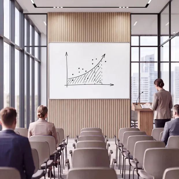 Magnetic Dry-Erase Whiteboard 100x60 cm  in Aluminum Frame