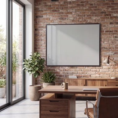 Magnetic Dry-Erase Whiteboard  200X120 cm in Aluminum Frame