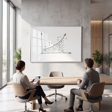 Magnetic Dry-Erase Whiteboard 240x120cm in Aluminum Frame