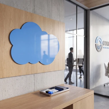 Dry-Erase Magnetic Whiteboard Cloud 154