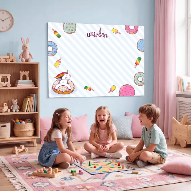 Dry Erase Magnetic Whiteboard For Childrens Unicorn 525