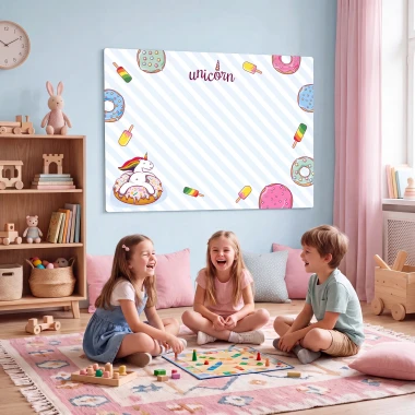 Dry Erase Magnetic Whiteboard For Childrens Unicorn 525