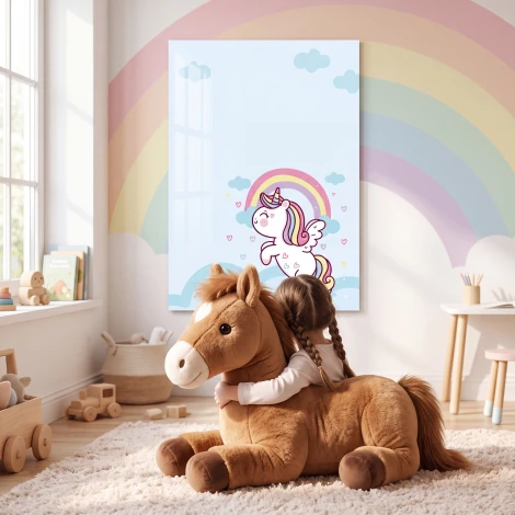 Magnetic Dry-Erase Board for Kids Unicorn, Rainbow 599