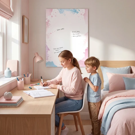 Dry Erase Magnetic Whiteboard For Children Watercolor 580