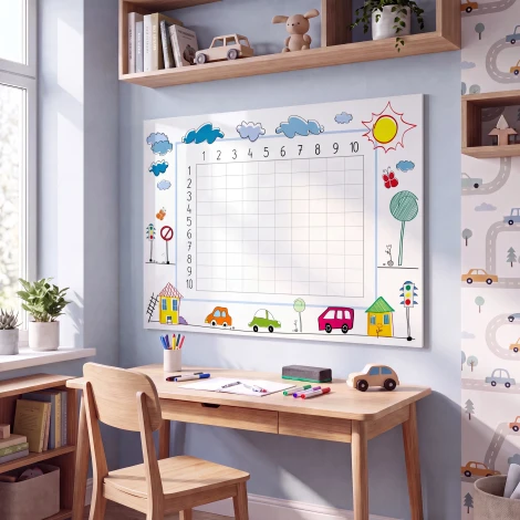 Magnetic Multiplication Table Whiteboard 026