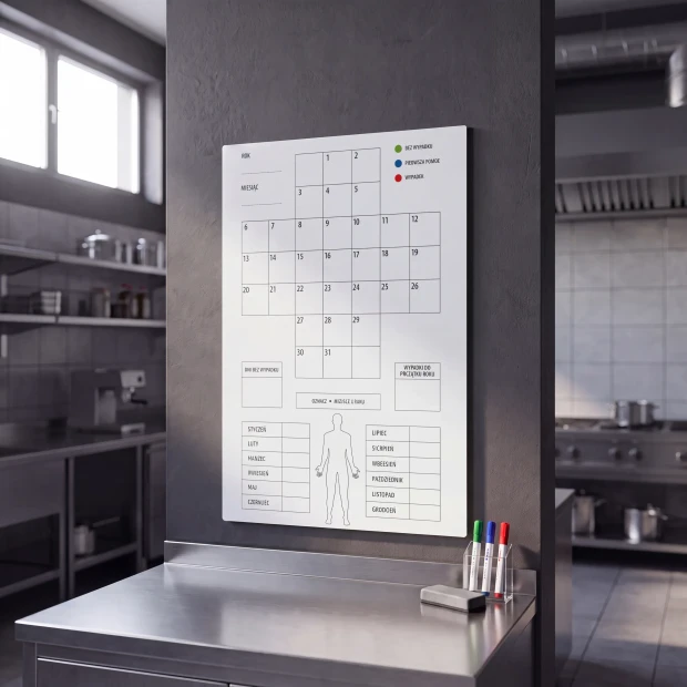 Safety Cross Dry Erase Lean Whiteboard 121
