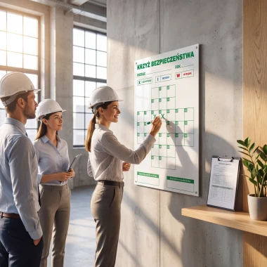 Magnetic Whiteboard Lean Safety Cross 079