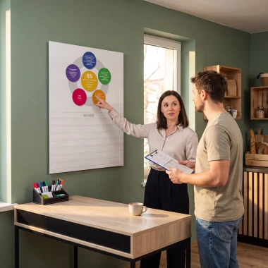 Magnetic Dry-Erase Board Lean 5S 066 With Notebook