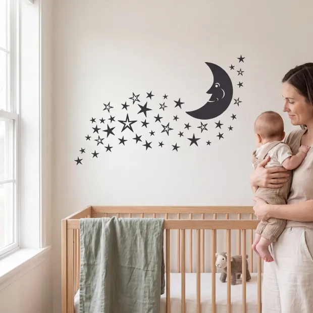Painting Stencil Moonstar Moon 1354