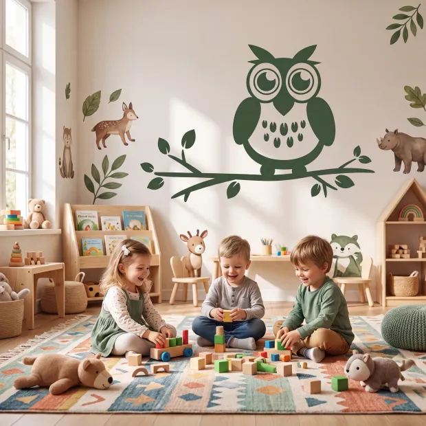 Owl Painting Stencil 1353