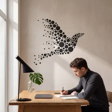 Painting Stencil Abstract Pigeon 2364