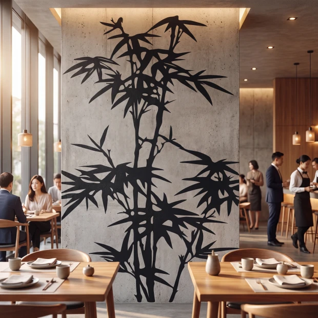 Painting Stencil Bamboo 2519