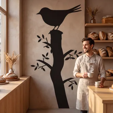 Painting Stencil On Tree 2371