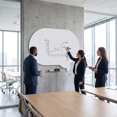 Dry-Erase Magnetic Speech Bubble 175