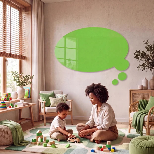 Dry-Erase Magnetic Whiteboard Speech Bubble 174