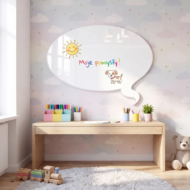 Dry-Erase Magnetic Whiteboard Speech Bubble 173