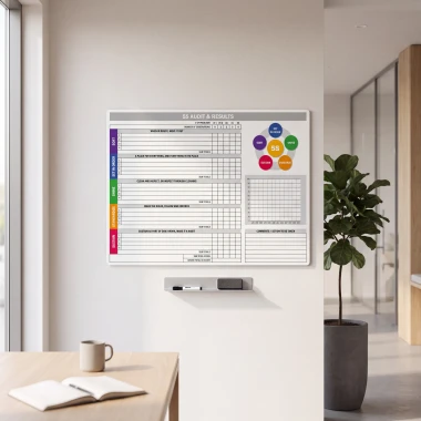 Magnetic Lean Whiteboard 5S Audit & Results 130