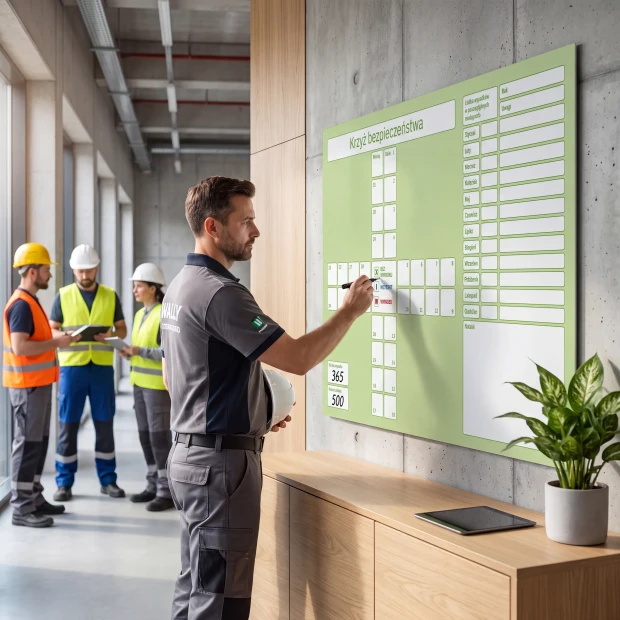 Lean Whiteboard Safety Cross 081