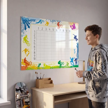 Magnetic Multiplication Table Whiteboard 018