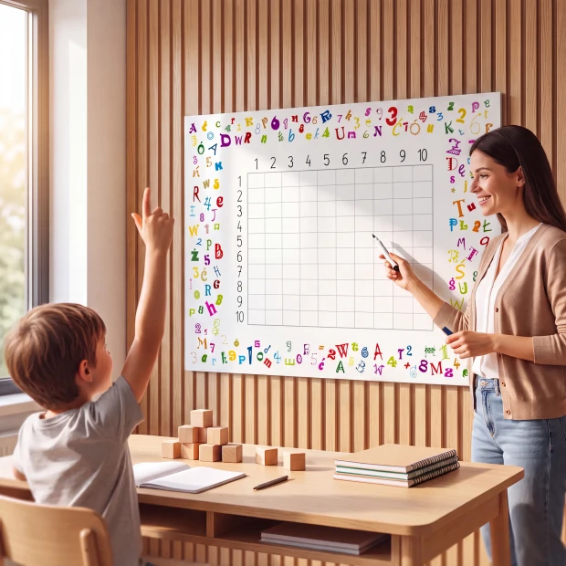 Magnetic Multiplication Table Whiteboard 034