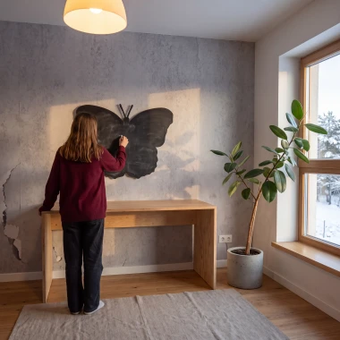 Magnetic Chalkboard Butterfly 003