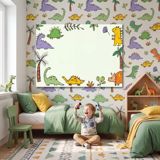 Dry Erase Magnetic Whiteboard For Childrens Dinosaurs 518