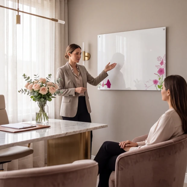Magnetic Whiteboard Flowers 01X 041