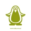 Charming penguin in fresh green color, perfect for decorating a child\'s room or creative space.