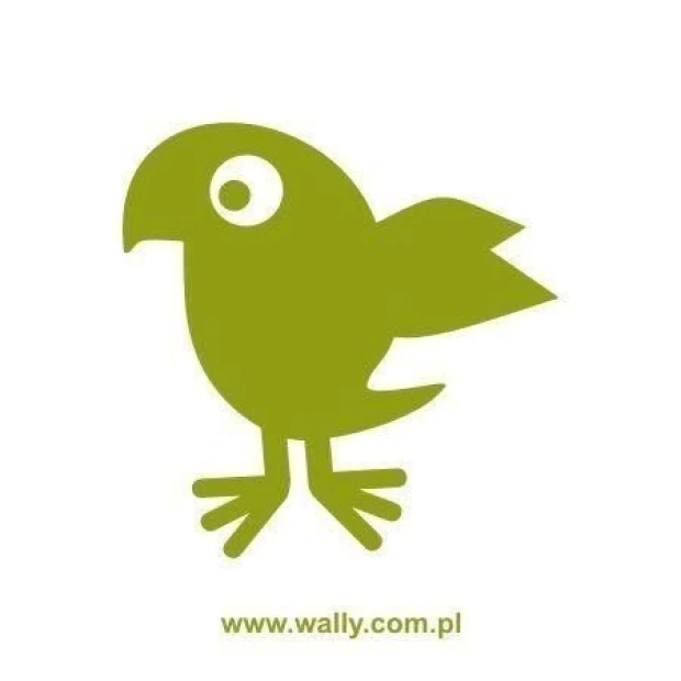 Stylish bird painting template 1372 in a fresh green shade will brighten up any child\'s room.