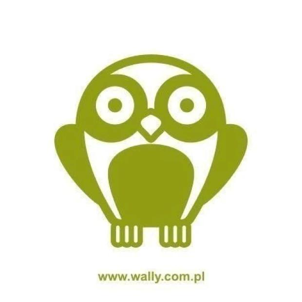 Charming owl painting template in vibrant green, perfect for a cozy child\'s room.