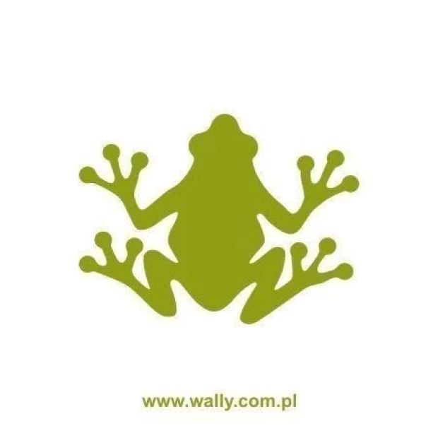 Frog painting template 1376 in cheerful green shades, perfect for a child\'s room or creative projects.