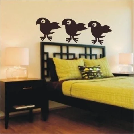 Charming bird painting template 1372, perfect for a cozy bedroom, adding lightness and joy.