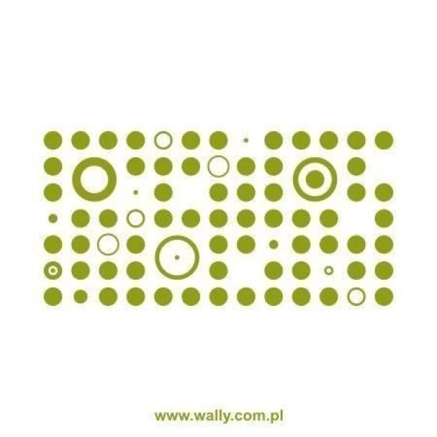 Abstract sticker 1348 in vibrant shades of green, perfect for modern interiors or creative spaces.