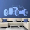 Stylish hot rod car sticker 1325 will energize your modern living room with a dynamic touch.