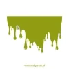Extravagant drip sticker 1351 in vibrant green, perfect for modern interiors.
