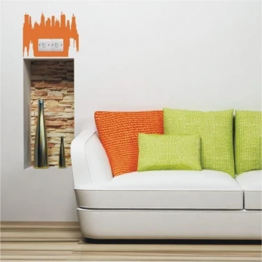 Energizing outlet sticker 1108, perfect for a modern living room, adding a unique touch.