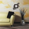 Stylish outlet sticker 1078 featuring elegant flowers, perfect for a modern living room.