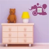 Charming contact painting template 01 in pastel colors, perfect for a child\'s room, creates a cheerful atmosphere.