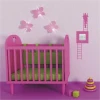 Painting template contact 07 in a cheerful children\'s room, perfect for creating a cozy atmosphere.