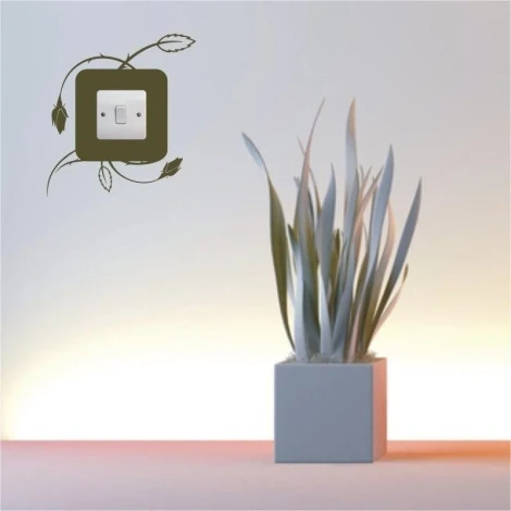 Painting template contact 1088 - Living room arrangement. Potted plant next to the wall switch.