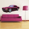 Stylish car sticker 45 in vibrant pink, perfect for a modern youth room.