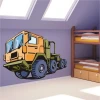 Truck sticker for a child\'s room, adding energy and color to a joyful space.
