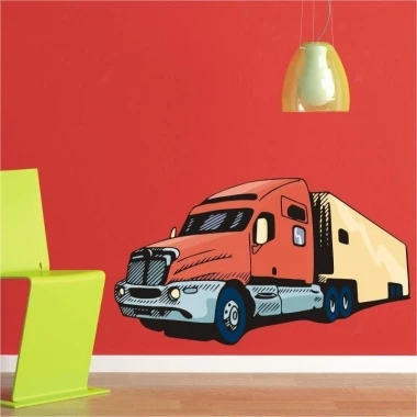 Colorful truck sticker, perfect for a young driver’s room or car enthusiast.