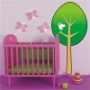 Charming tree sticker 34, perfect for a colorful children\'s room, adds a cheerful atmosphere.