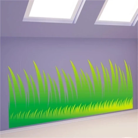 Grass sticker 31 in a modern interior, adding freshness and natural charm to the space.