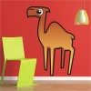 Colorful camel sticker 07, perfect for a child\'s room, adding a cheerful touch.