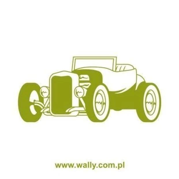 Retro hot rod 1325 painting template, perfect for adding a vintage automotive vibe to your interior.