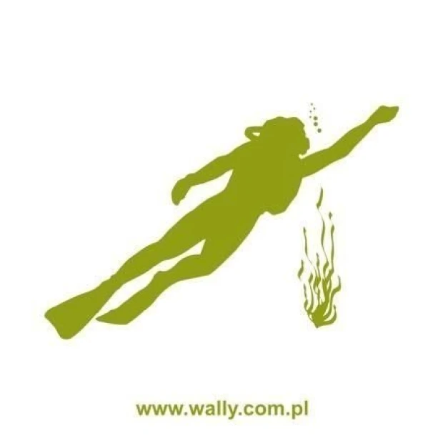 Stylish diver painting template 1327, perfect for creative designs in a modern children\'s room.