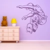 Energetic skater painting template 1329 in a cozy children\'s room, adding dynamism and style.
